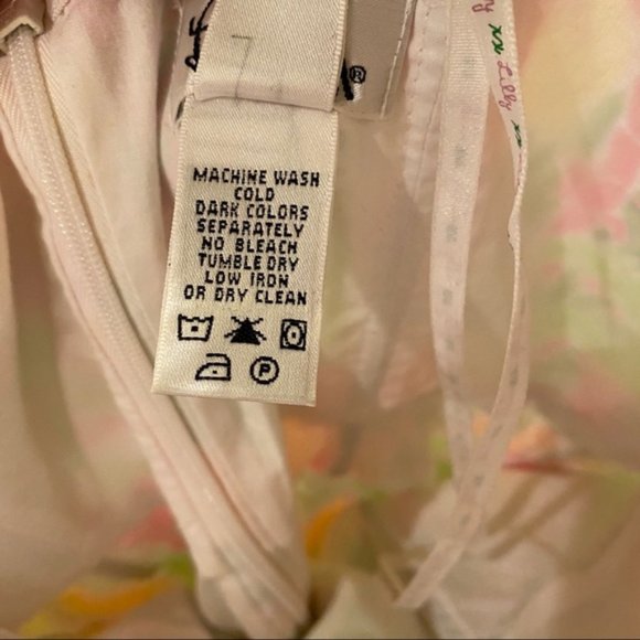 RARE HTF Lilly Pulitzer Juice Bar Print White Tag 90s Y2K Dress Size 4 - Picture 9 of 9